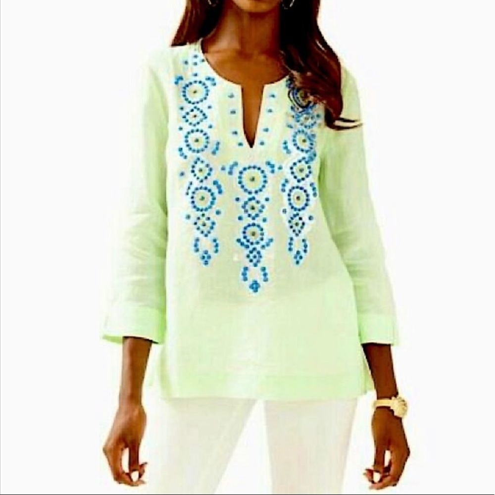 LILLY PULITZER MINT TUNIC